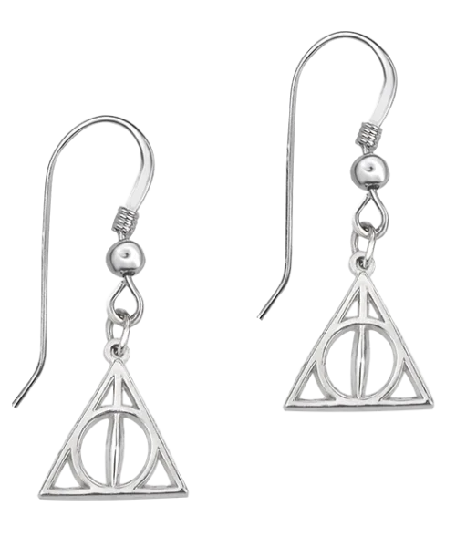 Warner Bros Deathly Hallows Sterling Silver Earrings Jewellery