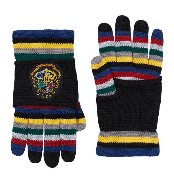 Warner Bros Hogwarts Crest Gloves 3 Warner Bros Hogwarts Crest Gloves