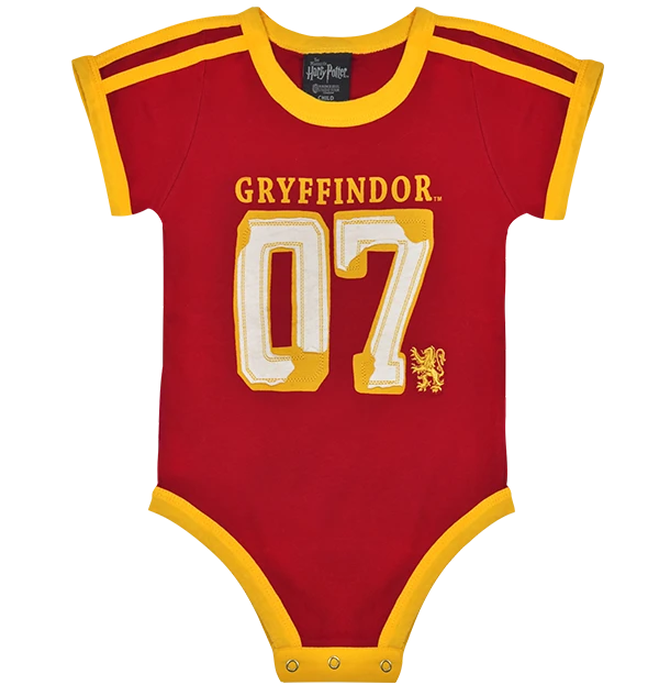 Warner Bros Best Sellers Gryffindor Jersey Baby Body Suit 3 Warner Bros Best Sellers Gryffindor Jersey Baby Body Suit