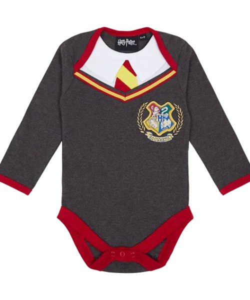 Warner Bros Best Sellers Hogwarts Long-Sleeved Baby Body Suit