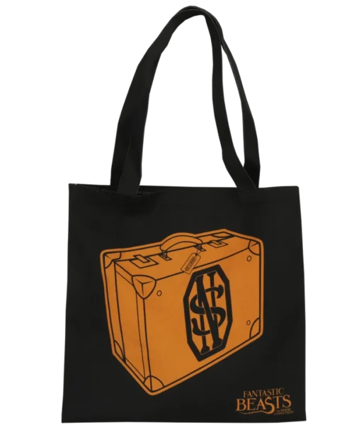 Warner Bros Best Sellers Fantastic Beasts Black Suitcase Tote Bag