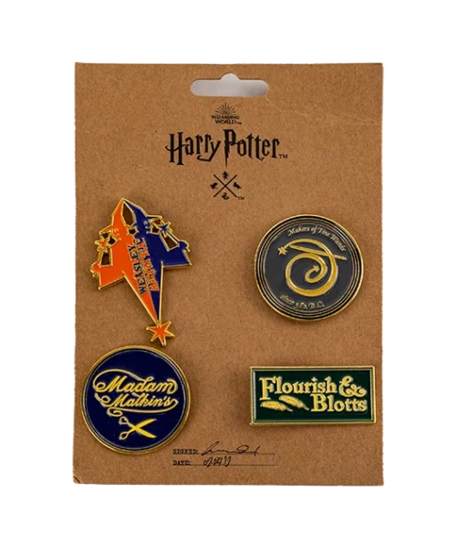 Warner Bros Best Sellers Diagon Alley Shop Sign Pins
