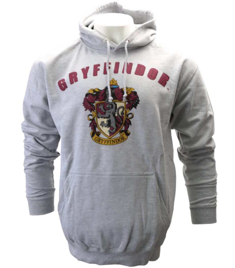 Warner Bros Grey Gryffindor Crest Hooded Jumper 3 Warner Bros Grey Gryffindor Crest Hooded Jumper
