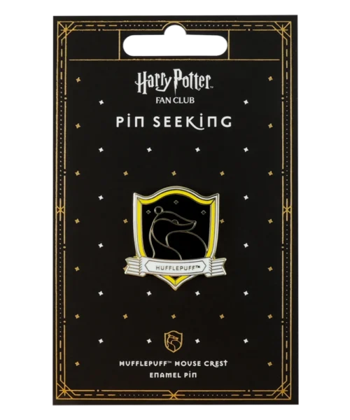 Warner Bros Hufflepuff House Crest Enamel Pin