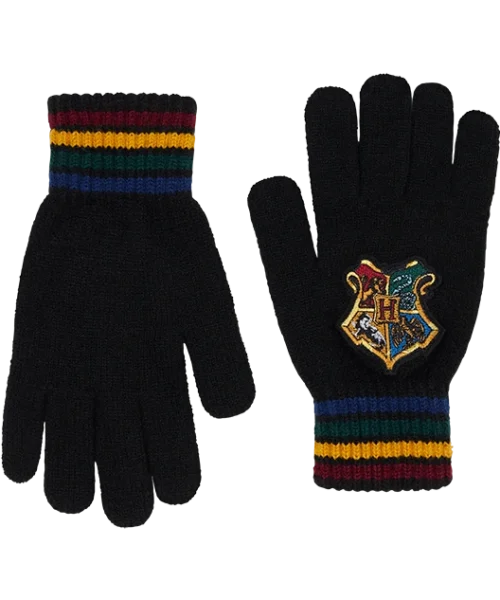 Warner Bros Best Sellers Hogwarts School Crest Knitted Gloves