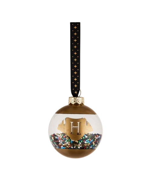 Warner Bros Glass Hogwarts Bead Bauble