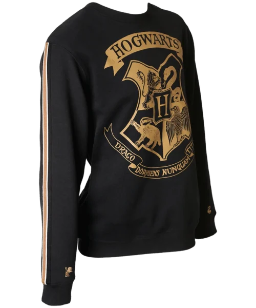 Warner Bros Hogwarts Striped Sleeve Sweatshirt 8 Warner Bros Hogwarts Striped Sleeve Sweatshirt