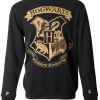 Warner Bros Hogwarts Striped Sleeve Sweatshirt 1 Warner Bros Hogwarts Striped Sleeve Sweatshirt