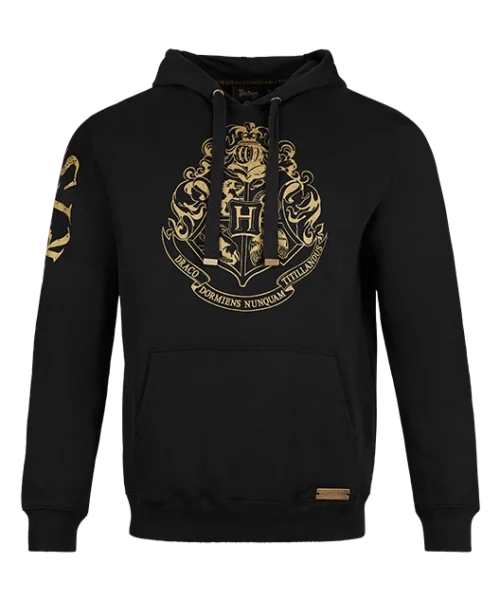 Warner Bros Hogwarts Gold Crest Hooded Jumper