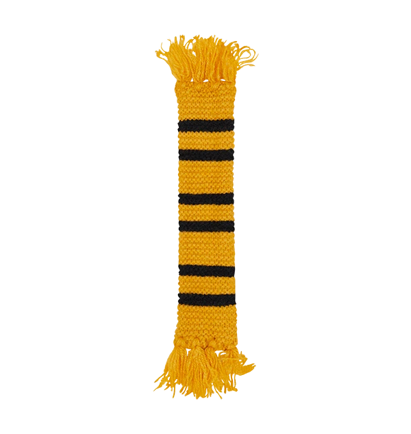 Warner Bros Hufflepuff Scarf Bookmark 3 Warner Bros Hufflepuff Scarf Bookmark