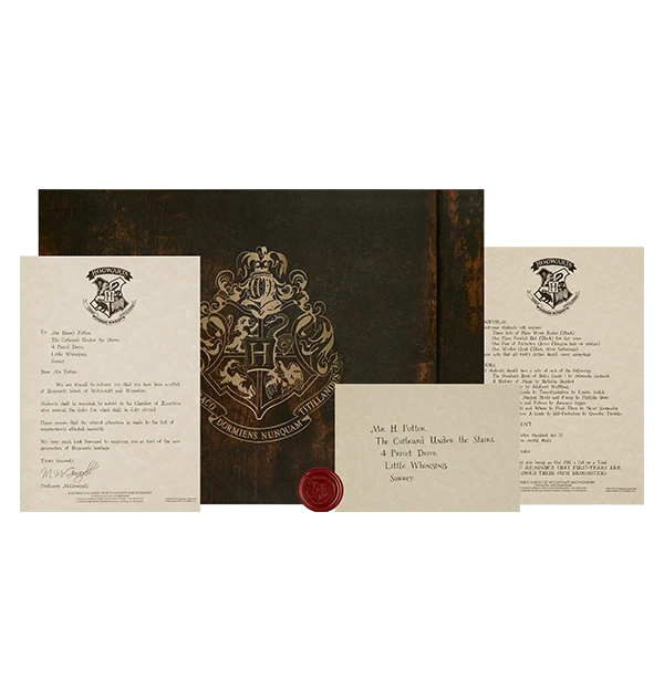 Warner Bros Best Sellers Personalised Hogwarts Acceptance Letter 2 Warner Bros Best Sellers Personalised Hogwarts Acceptance Letter