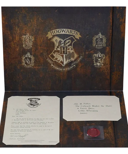 Warner Bros Best Sellers Personalised Hogwarts Acceptance Letter