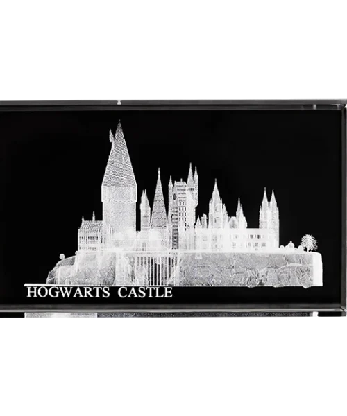 Warner Bros Hogwarts School Of Witchcraft And Wizardry Glass Paperweight