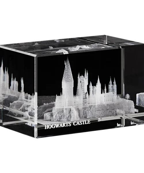 Warner Bros Hogwarts School Of Witchcraft And Wizardry Glass Paperweight