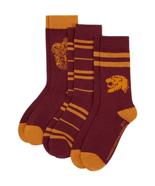 Harry Potter - UK Unified Gryffindor Sock Set (3 Pack)