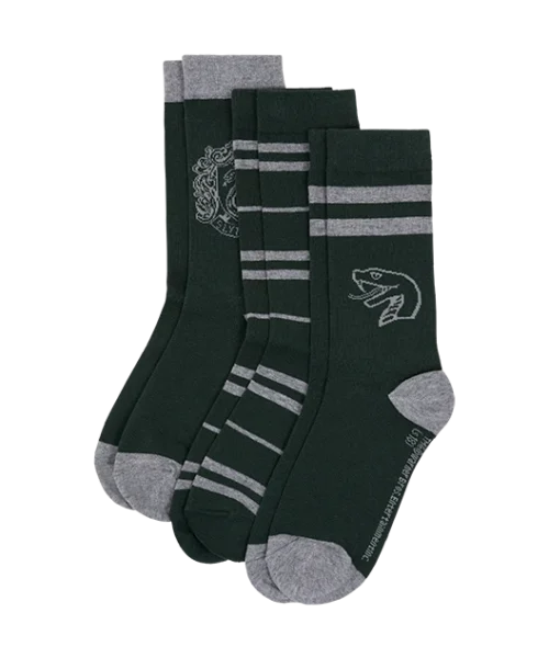 Warner Bros Slytherin Sock Set - 3 Pack
