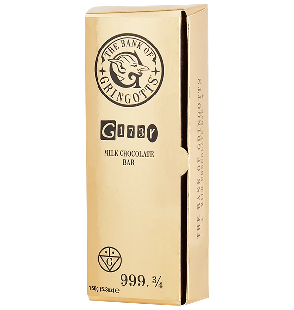 Warner Bros Milk Chocolate Gringotts Gold Bar 3 Warner Bros Milk Chocolate Gringotts Gold Bar