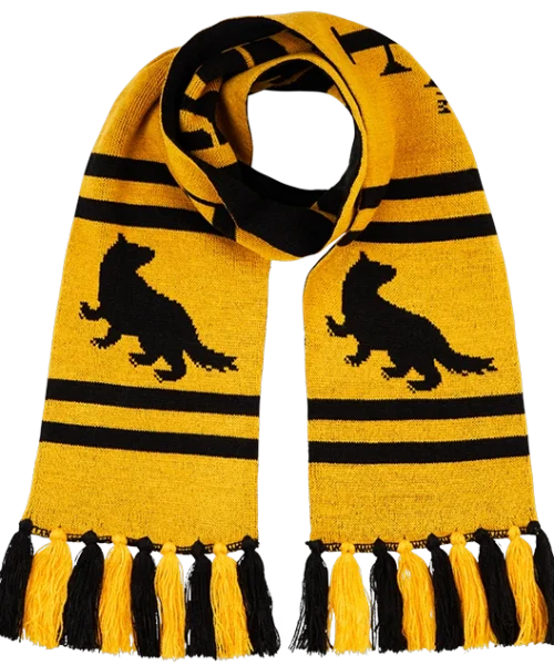 Warner Bros Best Sellers Hufflepuff Reversible Knit Scarf