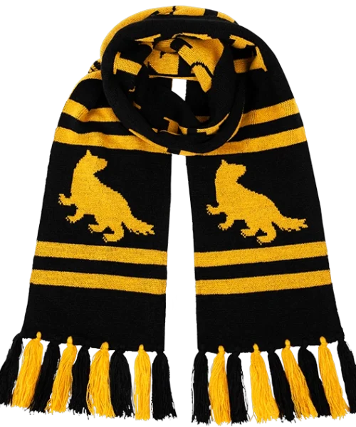 Warner Bros Best Sellers Hufflepuff Reversible Knit Scarf
