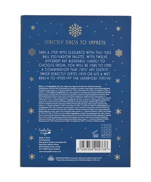 Warner Bros Yule Ball Eyeshadow Palette 9 Warner Bros Yule Ball Eyeshadow Palette