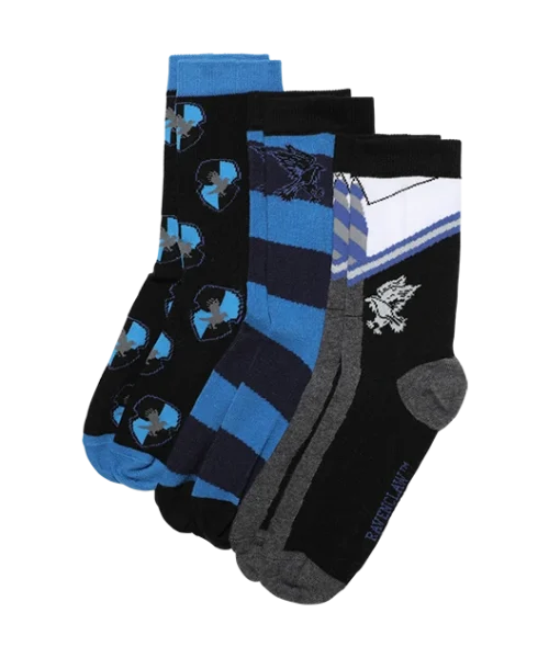 Warner Bros Ravenclaw House 3-Pack Socks