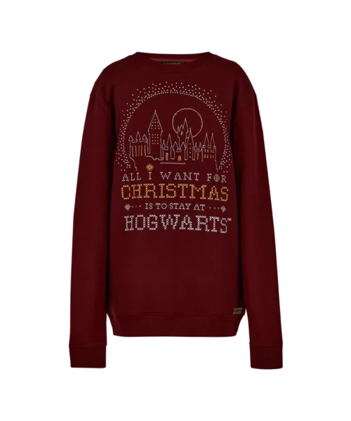 Warner Bros Best Sellers Hogwarts Christmas Sweatshirt
