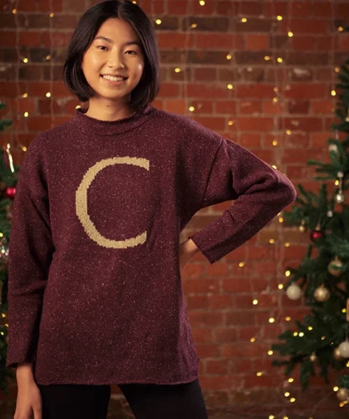 Warner Bros 'C' Weasley Knitted Jumper