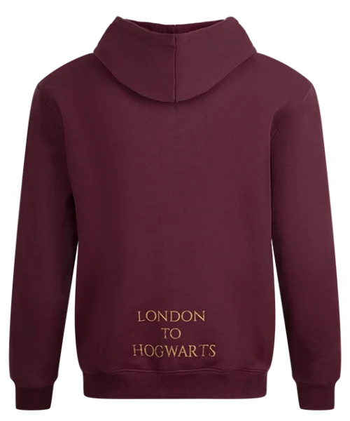 Warner Bros Platform 9 3/4 Zip Hoodie - Burgundy 8 Warner Bros Platform 9 3/4 Zip Hoodie - Burgundy