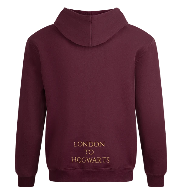 Warner Bros Platform 9 3/4 Zip Hoodie - Burgundy 4 Warner Bros Platform 9 3/4 Zip Hoodie - Burgundy