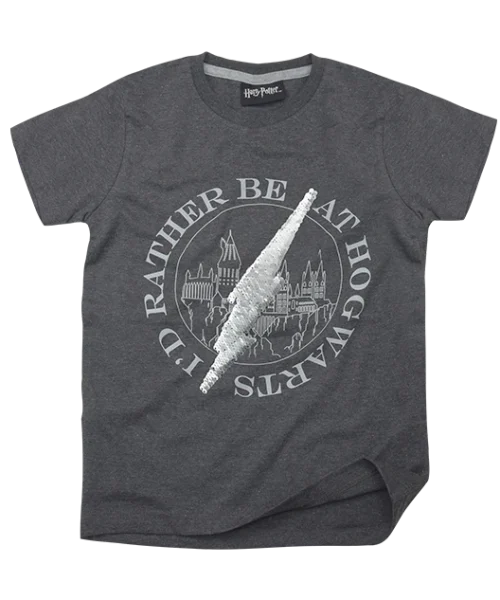 Warner Bros Best Sellers Kids Lightning Bolt Sequin Reverse T-Shirt