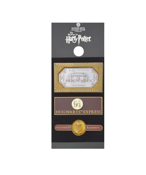 Warner Bros Platform 9¾ Hogwarts Railways Pin Set